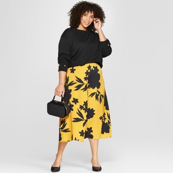 Who What Wear Dresses & Skirts - Goldenrod floral skirt